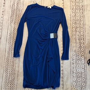Michael Kors Navy Long Sleeve Dress